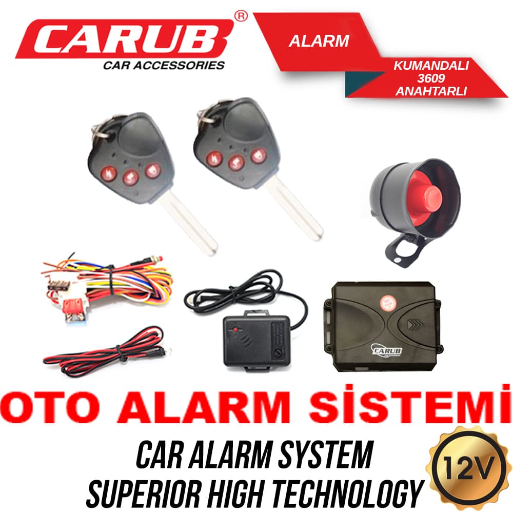 Alarm Kumandalı 3609 Anahtarlı