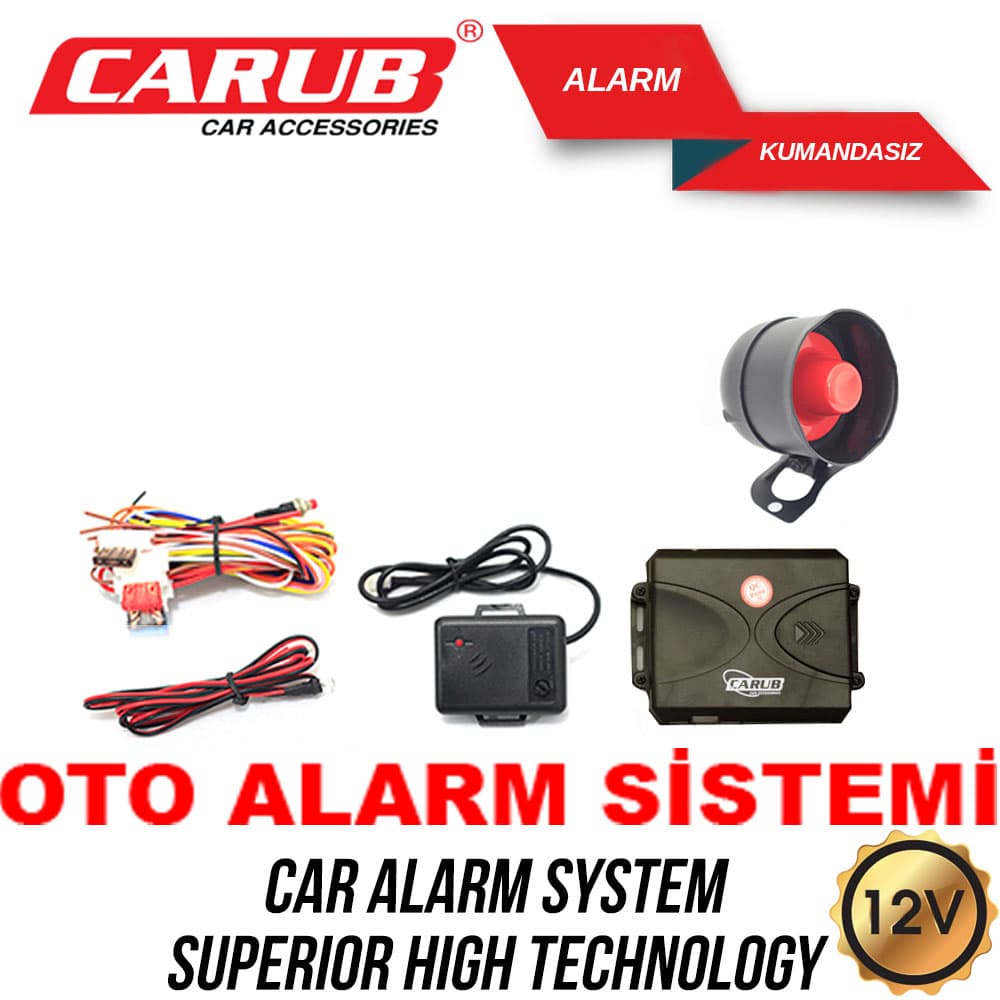 Alarm 12v  Kumandasız