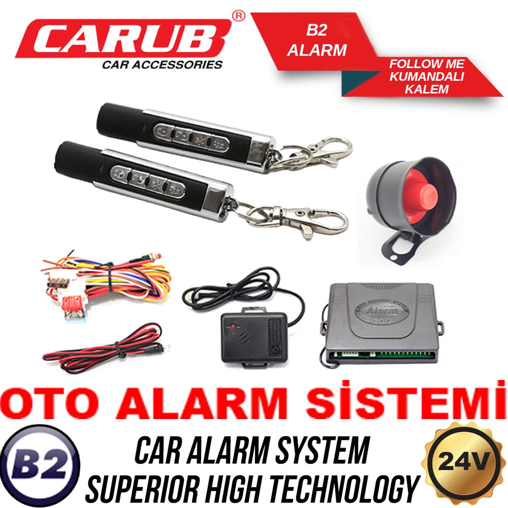 B2 Alarm FOLLOW ME Kumandalı 12V