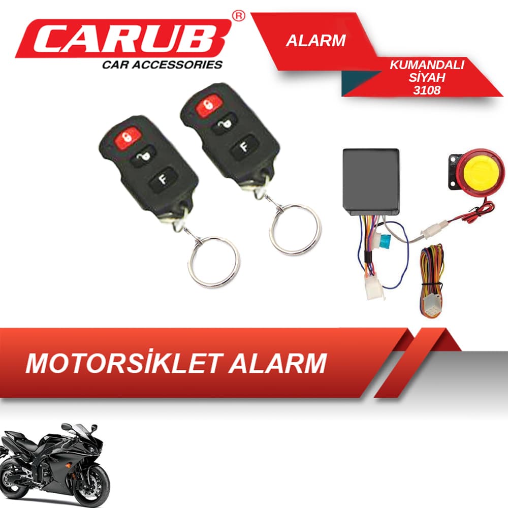 Alarm M.siklet Kumandalı 3108 Siyah