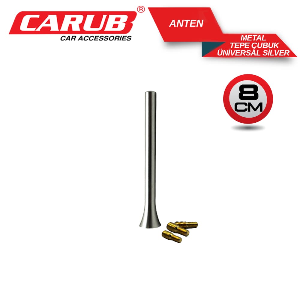 Anten Tepe Çubuk  Metal  Silver Üniversal