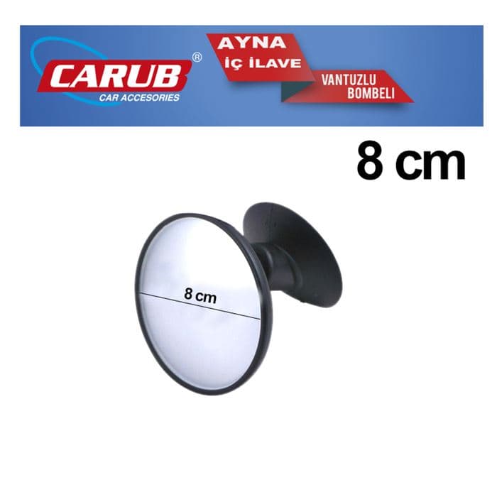 Ayna İç Vantuzlu  Bombeli Yuvarlak Orta