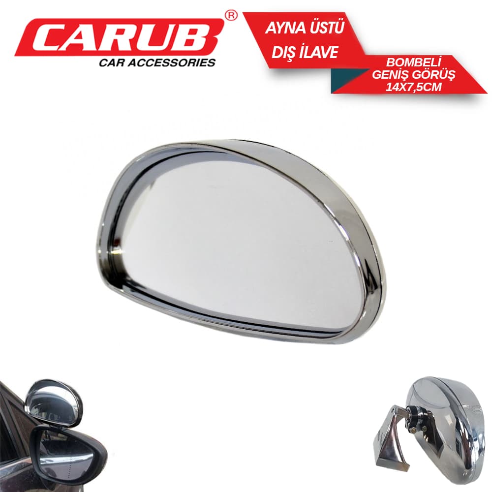 Ayna Üstü İlave Dış  Oval 14x7,5cmNikel Büy