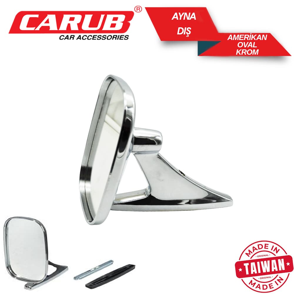Ayna Dış Amerikan Md.1370-C Krom Oval TAİWAN