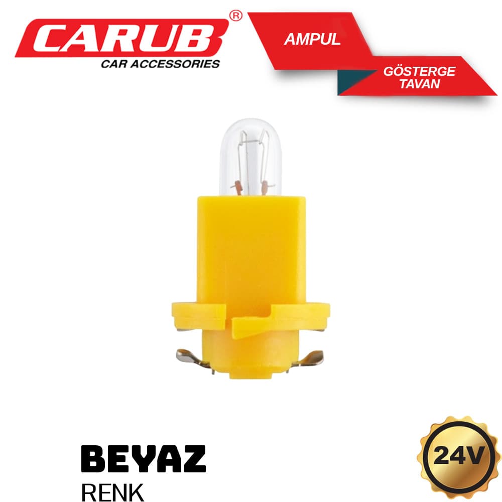 Ampul 24V  Gösterge Tavan Beyaz