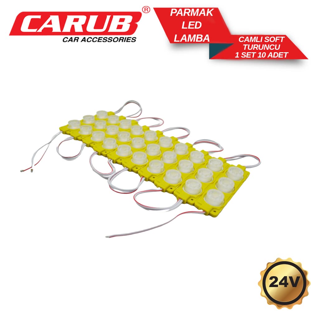 Lamba24V Camlı Soft Parmak 1set 10 adet Oran