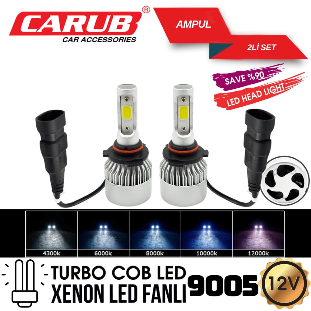 Xenon  Led Turbo   C.O.B  9005