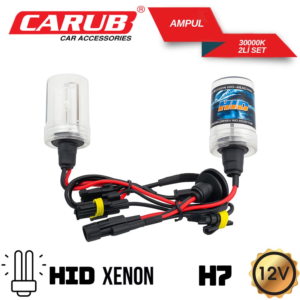 Ampul HID Xenon 12V H7 30000K