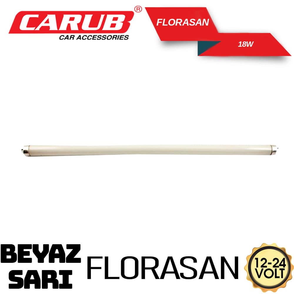 Ampul 12-24V 18W Florasan Beyaz-Sarı