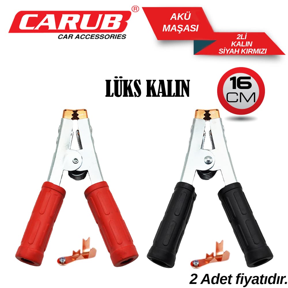 Akü Maşa Profesyonel Kır-Siy 2Li Kalın LÜX
