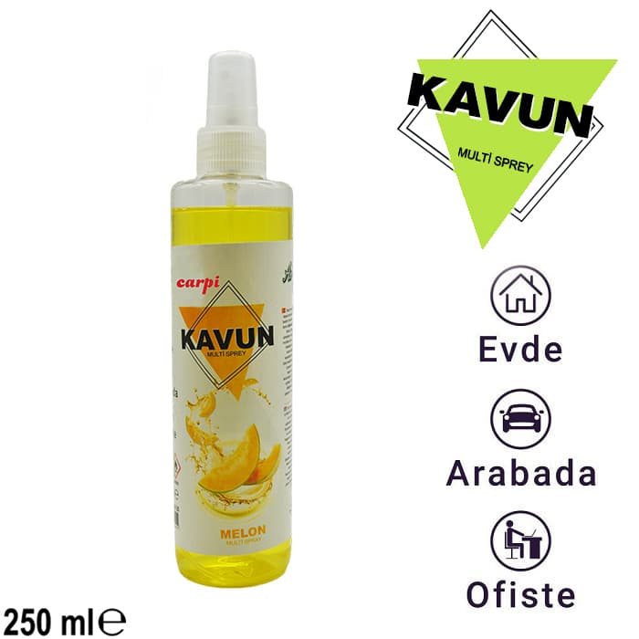 Koku Oda Ve Oto İçin Pompalı 250ml Kavun