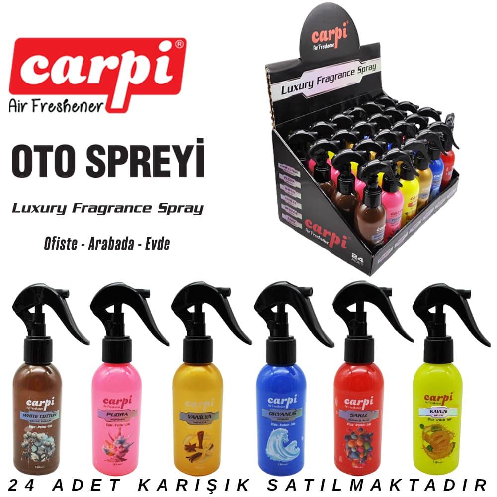 Koku Pompalı Oda  Oto İçin150ML Karışık 24LÜ