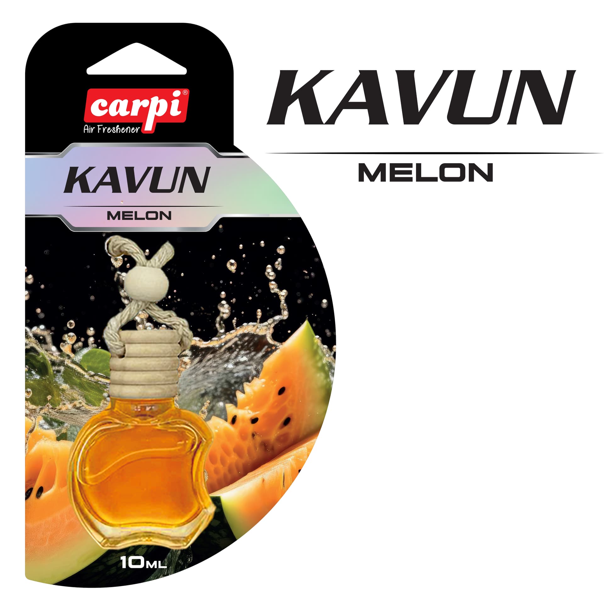 Koku Ahşap Ayna Dekoratif  Kavun 10ML 24LÜ
