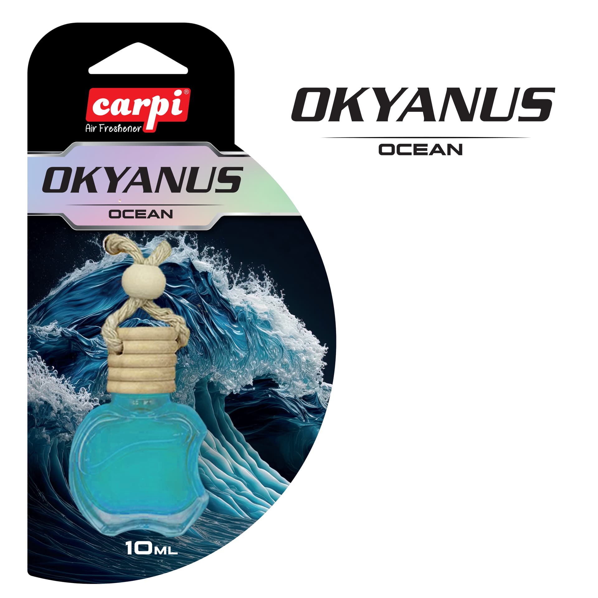Koku Ahşap Ayna Dekoratif  Okyanus 10ML 24LÜ