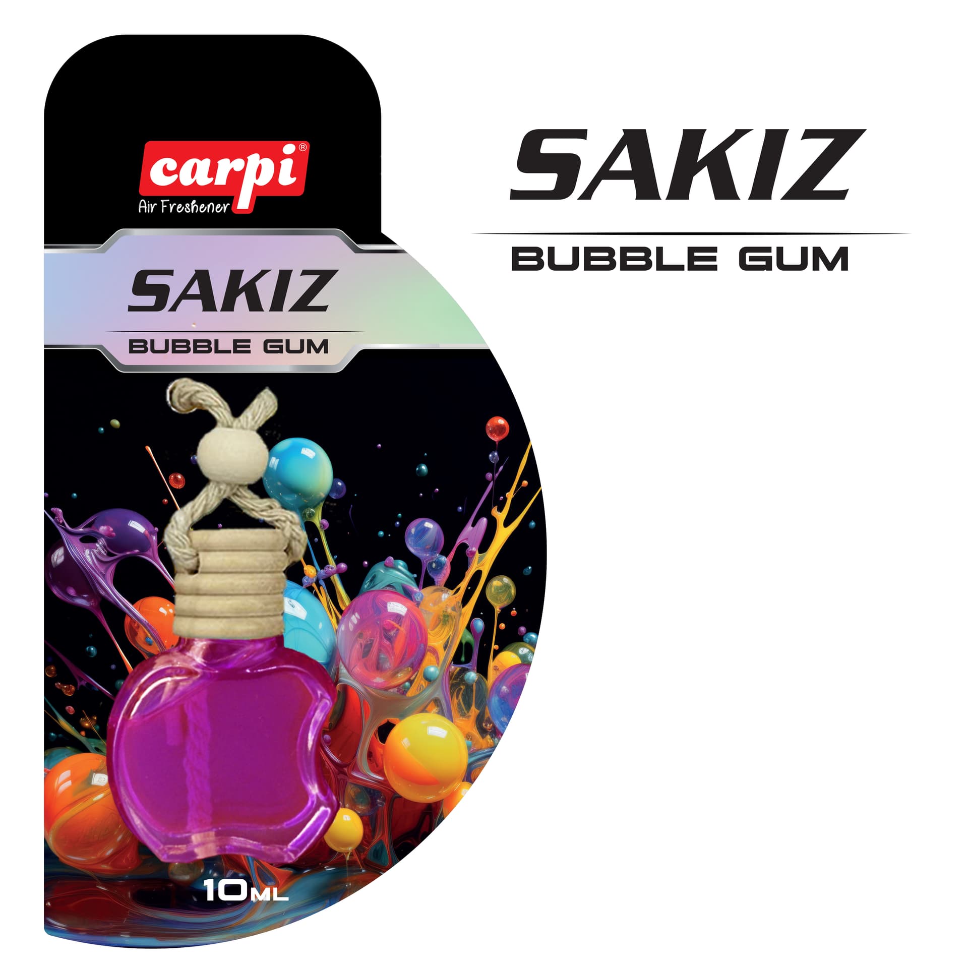 Koku Ahşap Ayna Dekoratif  Sakız 10ML 24LÜ