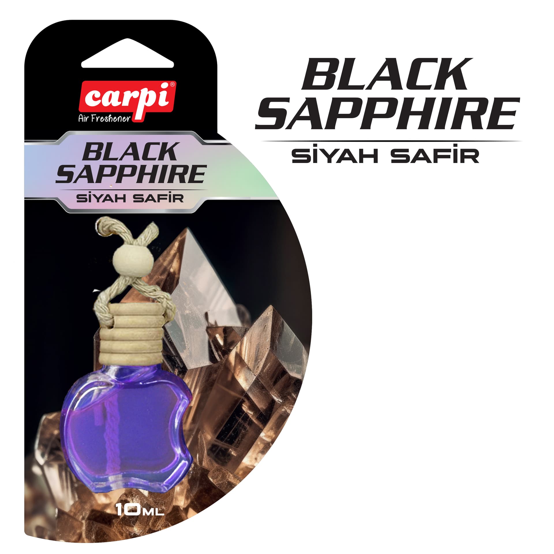 Koku Ahşap Ayna Dekoratif  B.Saphi 10ML 24LÜ