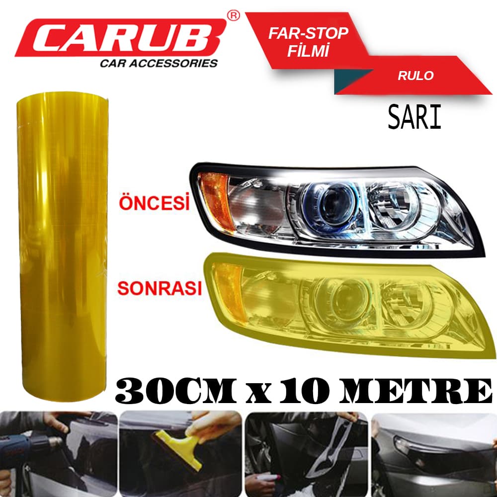 Far-Stop Filmi 30CMX10M Sarı