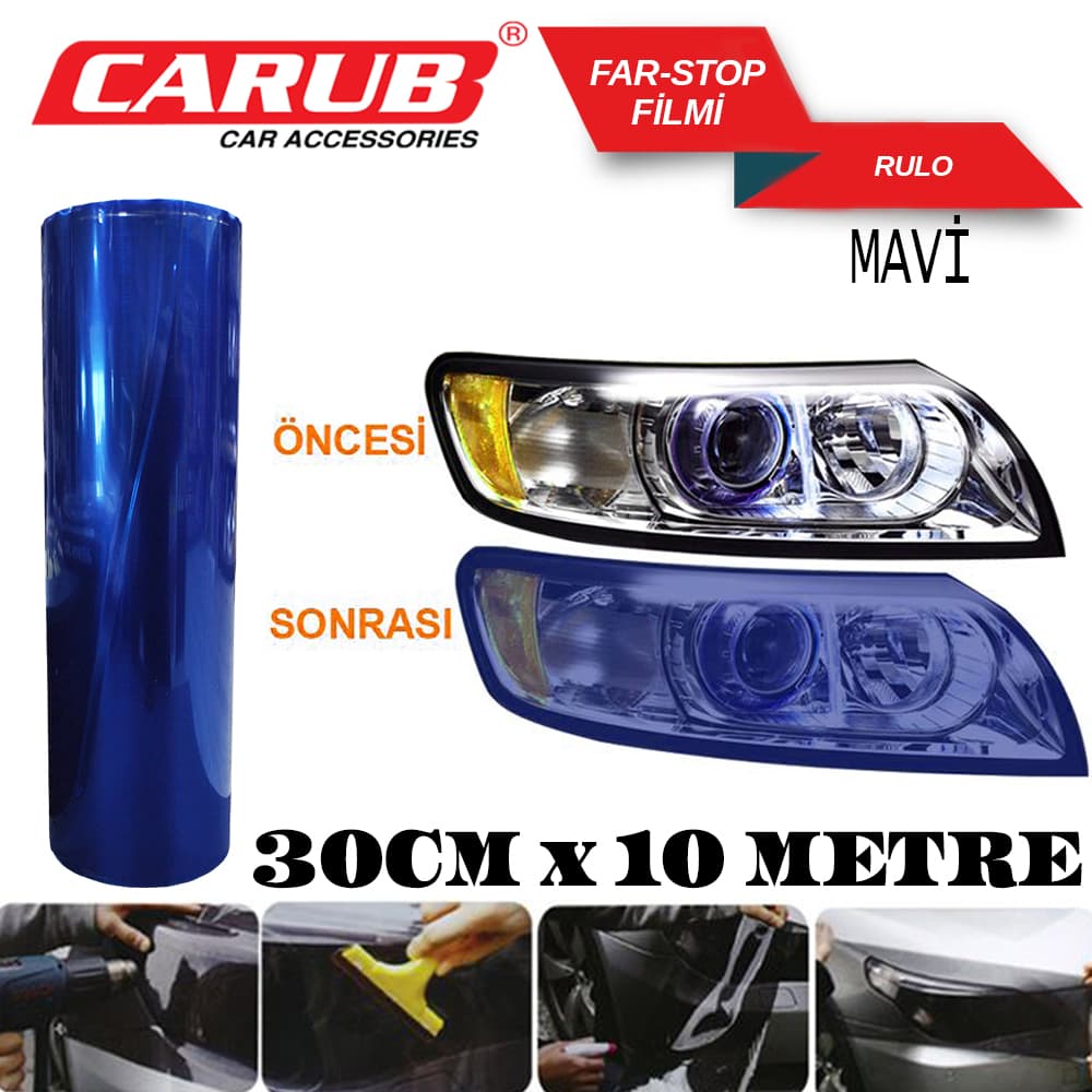 Far-Stop Filmi 30CMX10M  Mavi