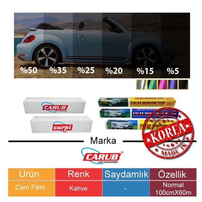 Cam Filmi 100cmx60M Kahve BR-25