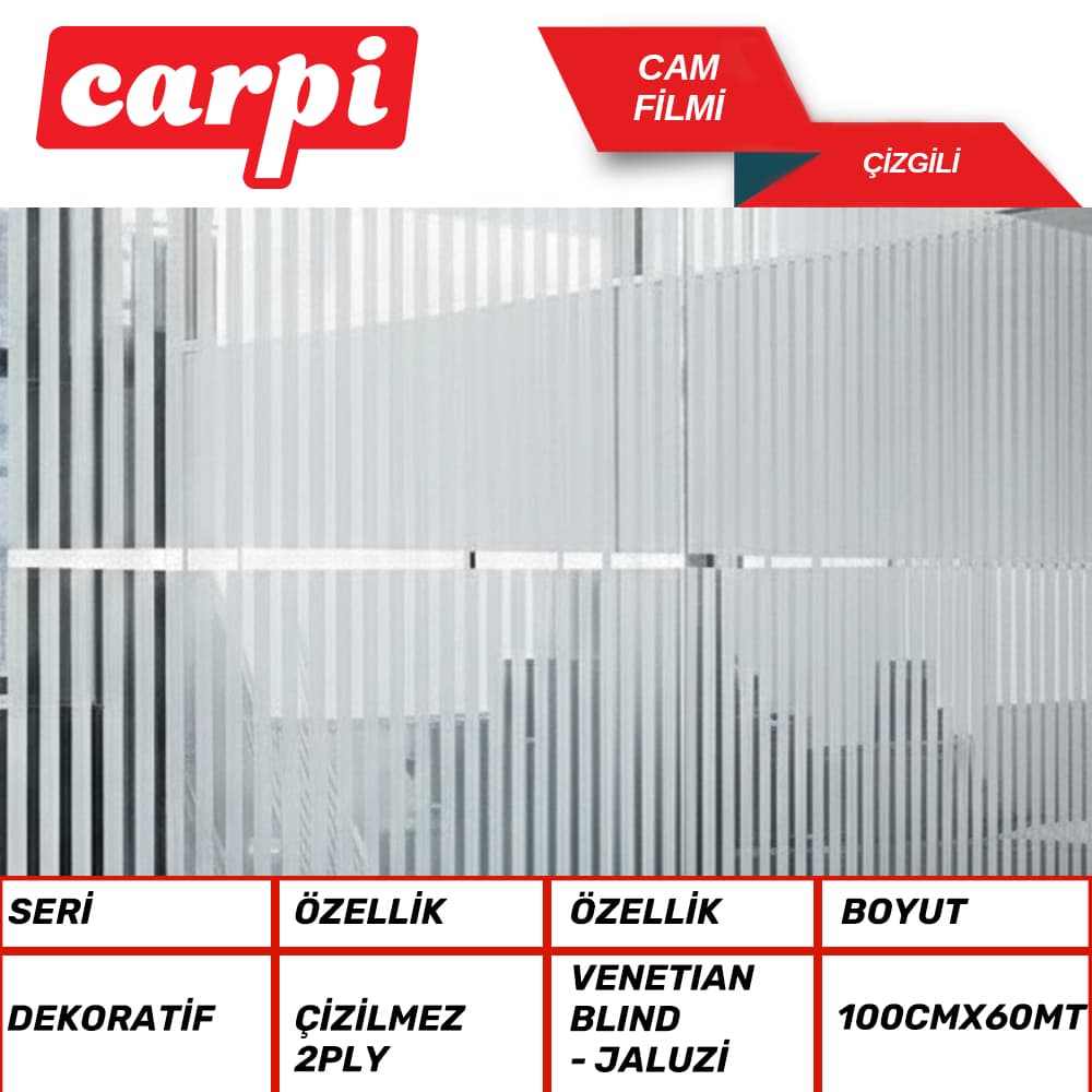 Cam Filmi 100cmx60M Dekor 0.5D 0.5B Kes.Çiz