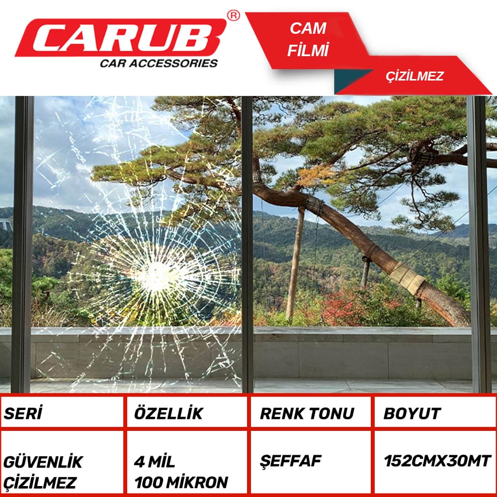 Cam Filmi 152cmx30M Çizilmez Güv4Mil SF100CL
