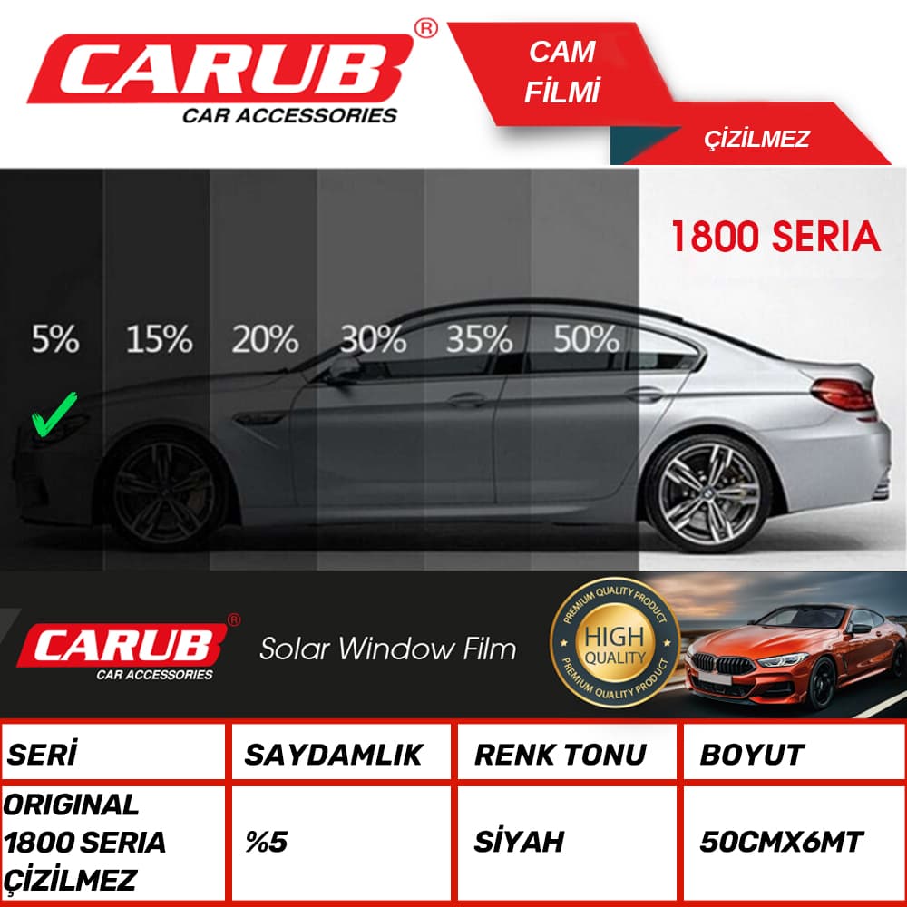 1800 SERIA ORJ Çizilmez Cam Filmi 50x6Mt %5