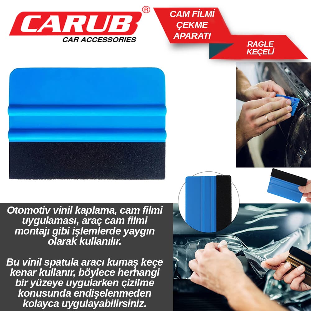 Cam Filmi Çekme Aparatı Ragle Keçeli