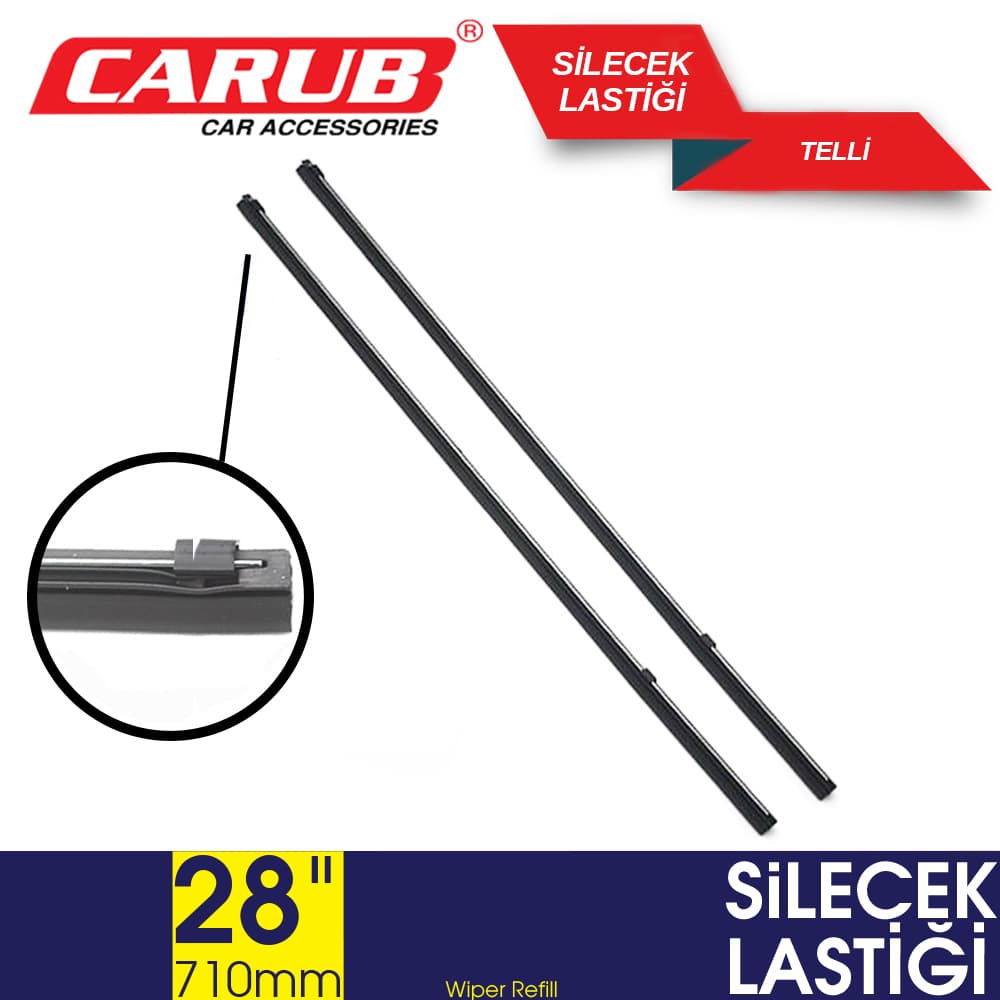 Silecek Lastiği 28\" inç 710mm Telli