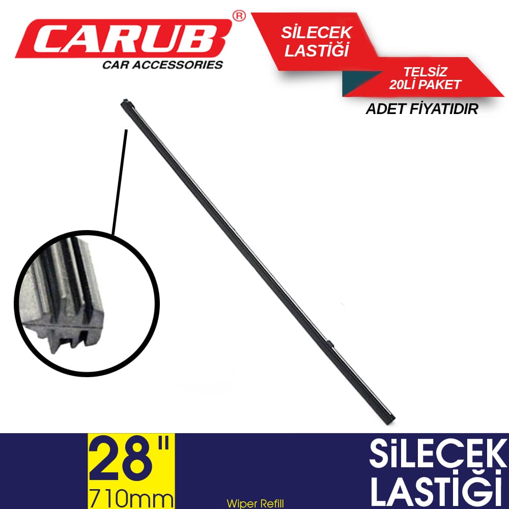 Silecek Lastiği 28\" inç  710mm Telsiz
