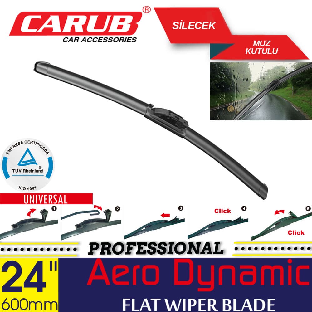 Silecek 600mm 24 inch Muz Kutulu