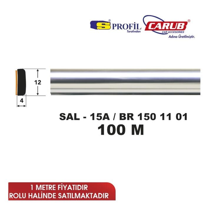 Çıta SAL 15A 12mmx100M Krom