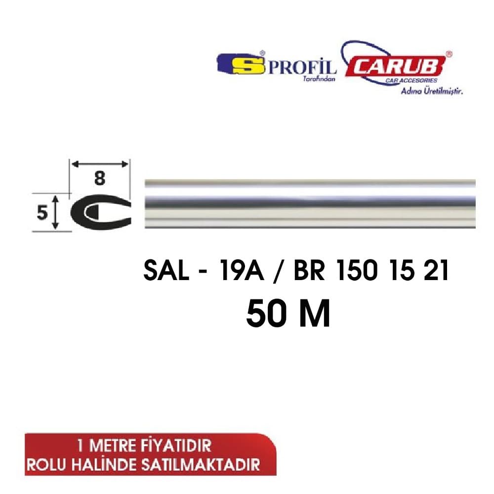 Çıta SAL Elkamet 19A 5mmx50M Krom