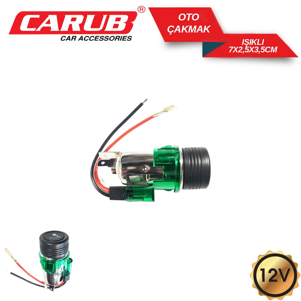 Çakmak oto 12V Işıklı
