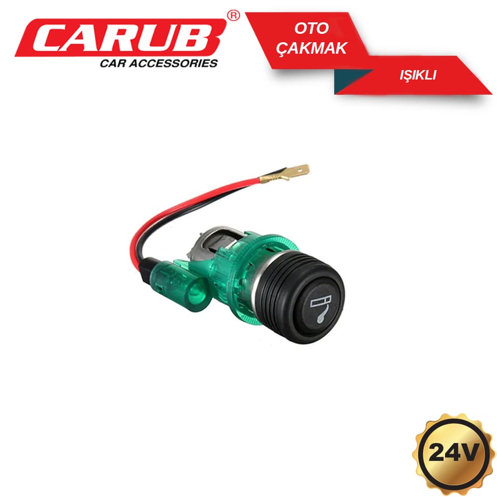 Çakmak oto 24V Işıklı