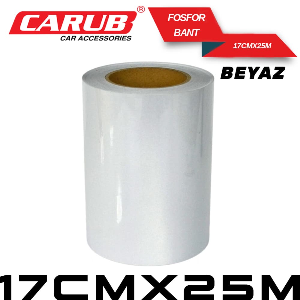 Fosforlu Bant 17cmx25M Beyaz