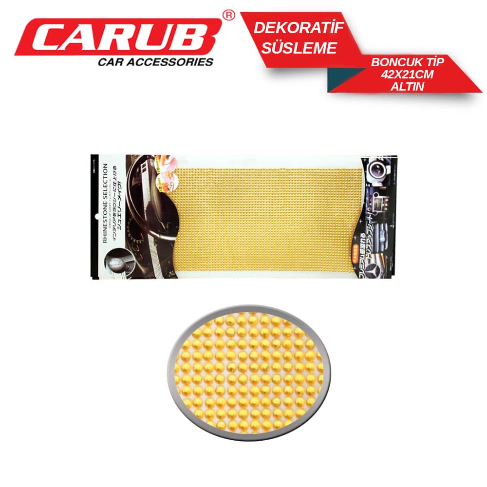 Dekoratif Süsleme Boncuk Tip 34,5X17cm Altın