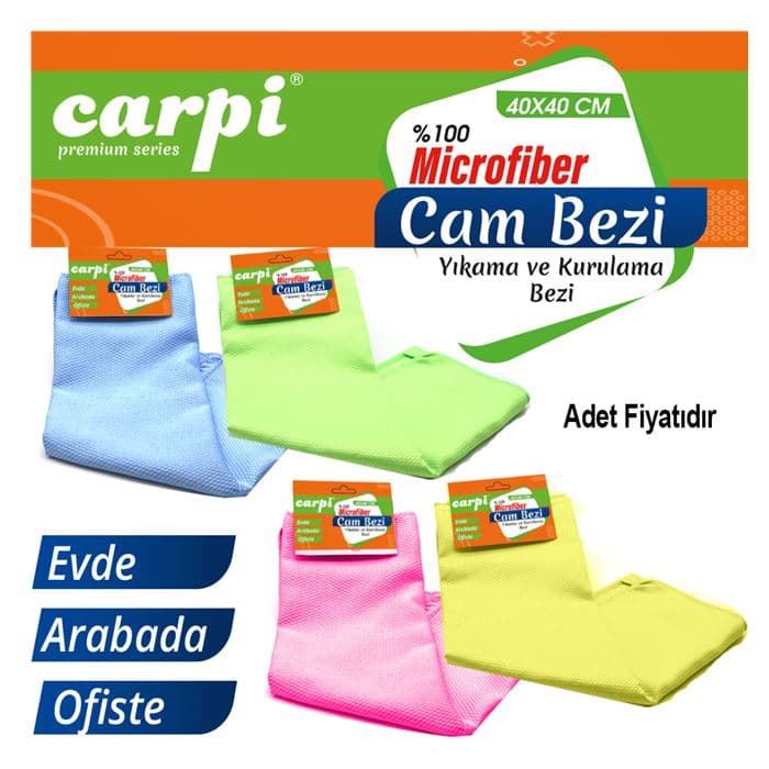 Mikrofiber Baklava Desen Cam Bezi 40x40(400)