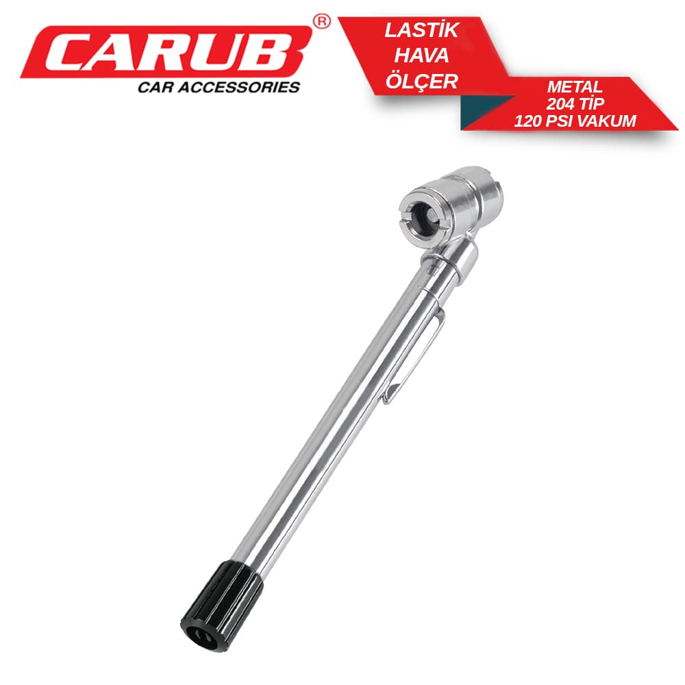 Lastik Hava Ölçer Metal 204 Tip 120Psi Vakum
