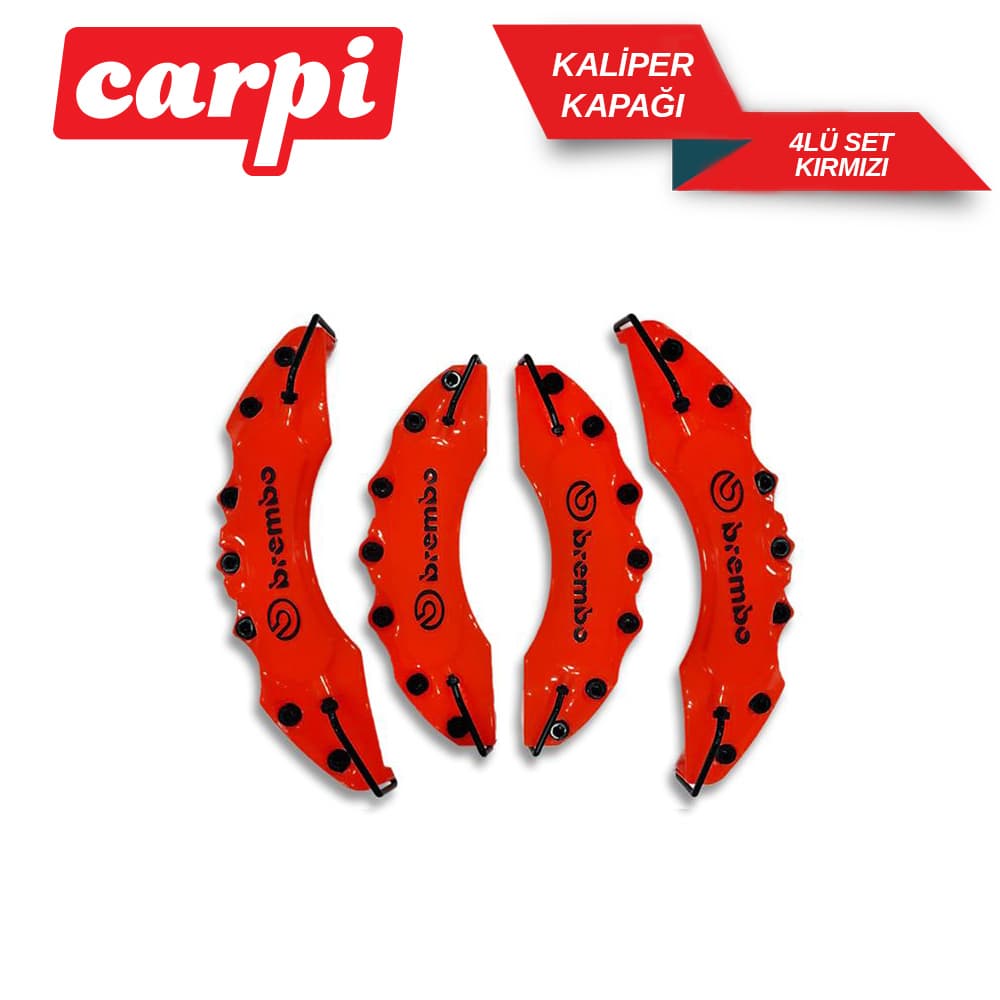 Caliper Balata Kapağı  Brbo 4Lü  Kırmızı