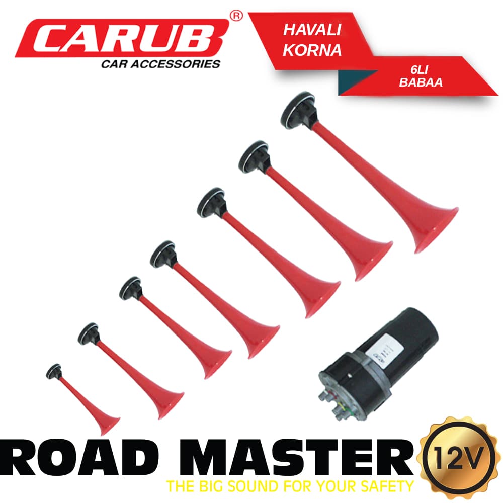 Korna 12V 6Lı Road Master BaBaa