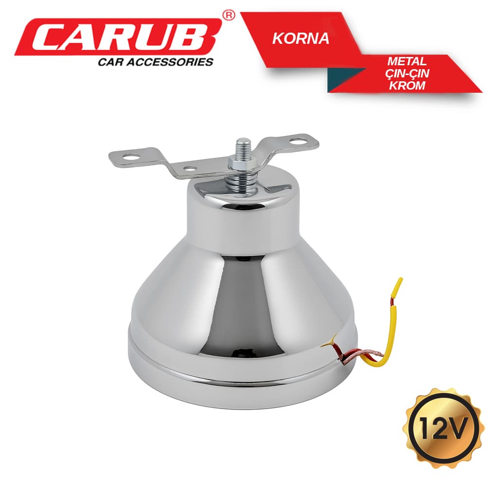 Korna 12V   Metal Çın-Çın Krom