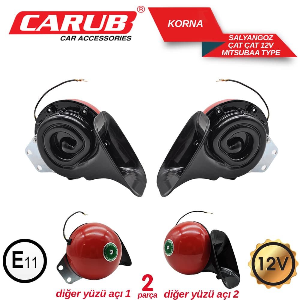 Korna 12V Çat-Çat Salyangoz Tip  Orj model