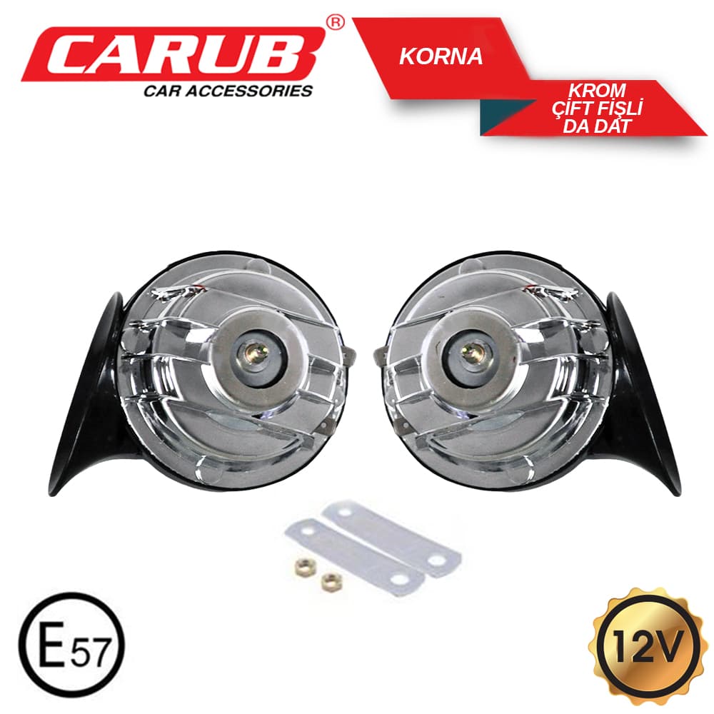 Korna12V2LiSüper Dadat ÇiftFişli KROM BELGLİ