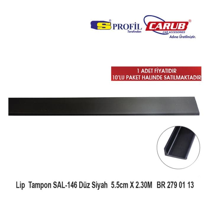 Lip  Tampon SAL-146 Düz Siyah  5.5cmx2.30Mt