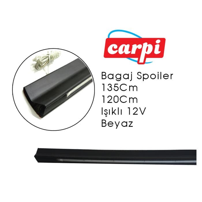 Bagaj Spoiler135Cm 120Cm Işıklı 12V Beyaz