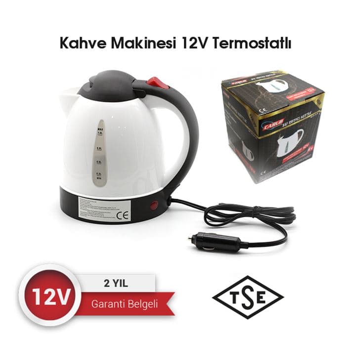 Kahve Makinesi 12V Termostatlı Kettle Md TSE