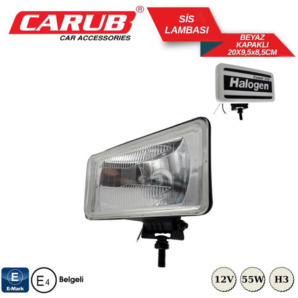 Sis Lamba Comet 550 20x9,5x8,5 Kapaklı Beyaz