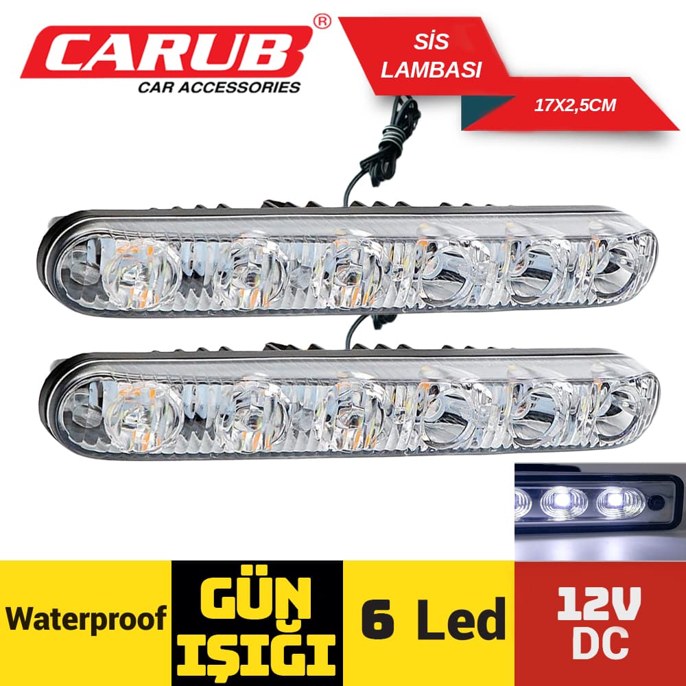 Sis Lambası 12V Günışığı 17X2.5cm SMD6Led By