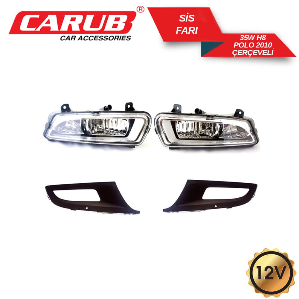 Sis Set 12V 35W H8 Parklı Polo2010 Çerçeveli