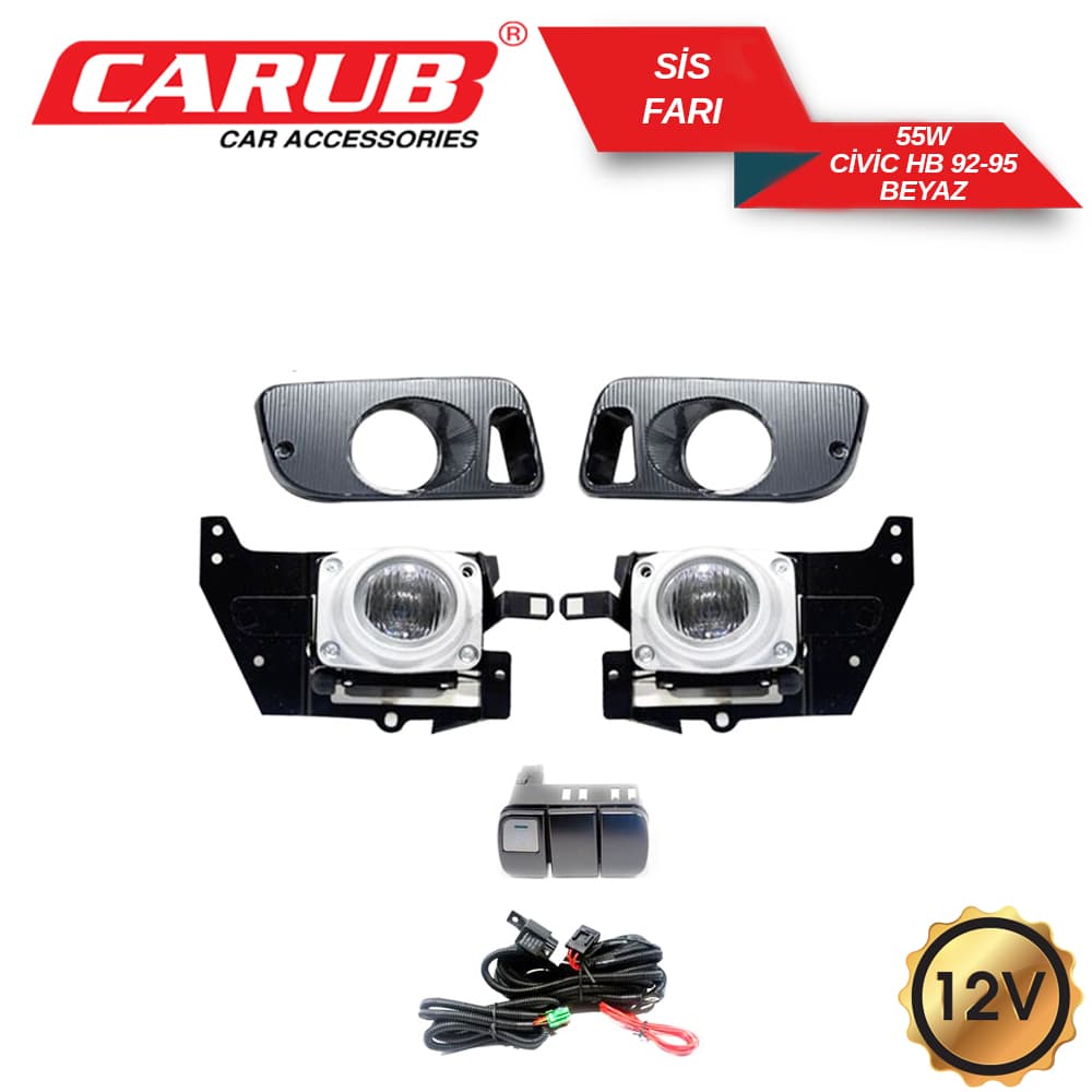 Sis Farı Beyaz 12V 55W Honda Civic Hb 92-95
